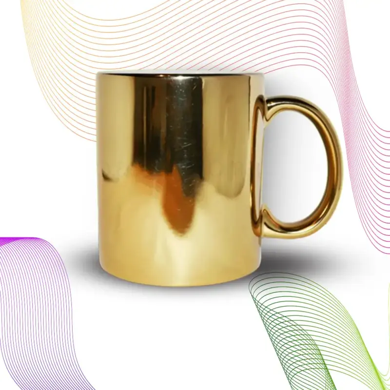 Mug Blanco Dorado